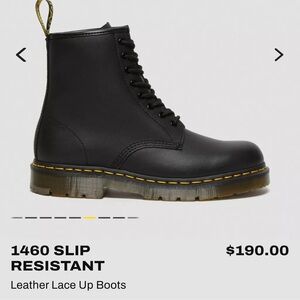 Dr. Martens AirWair Black Leather Cushion Sole Boots